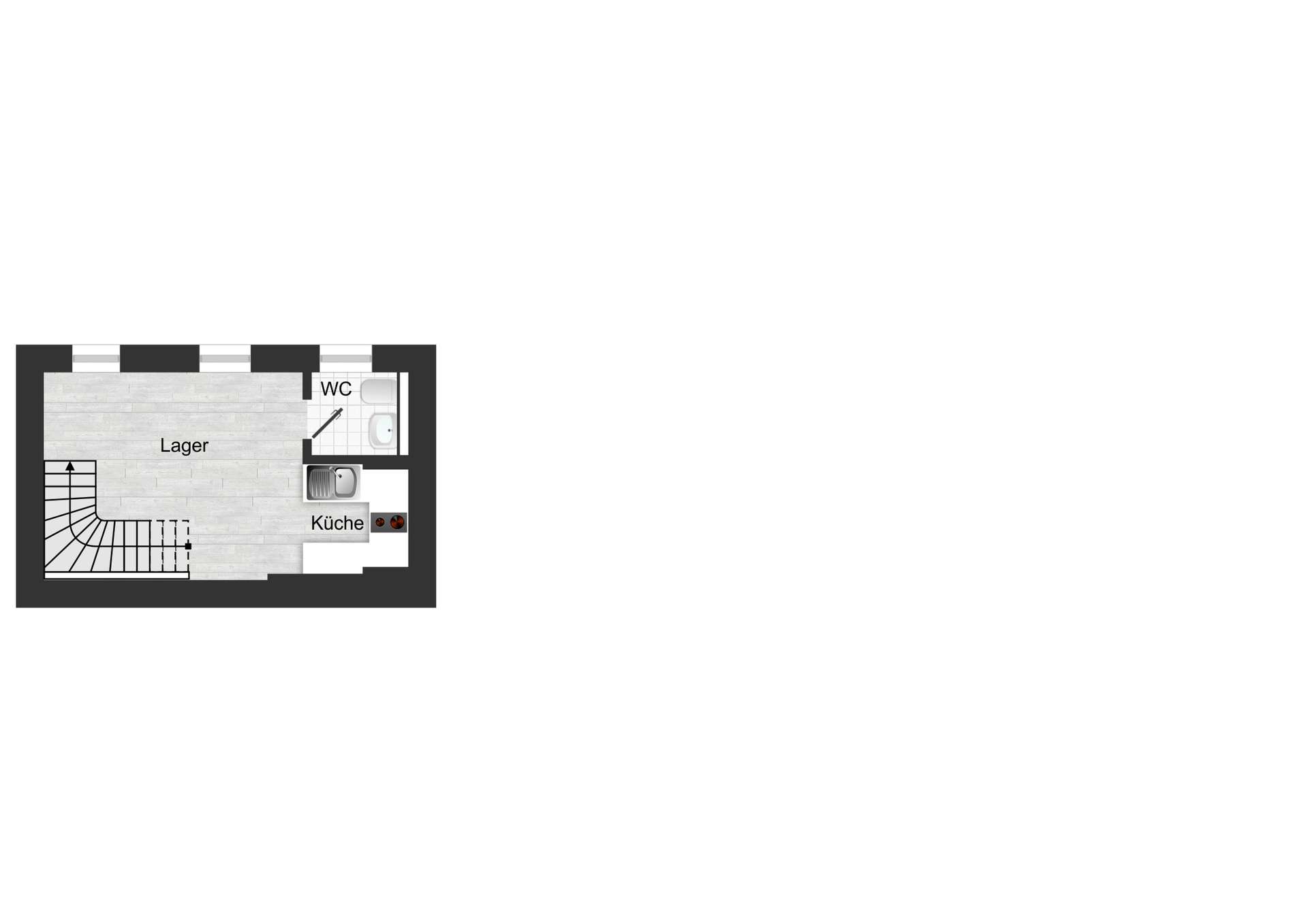 Gewerbeeinheit Obergeschoss