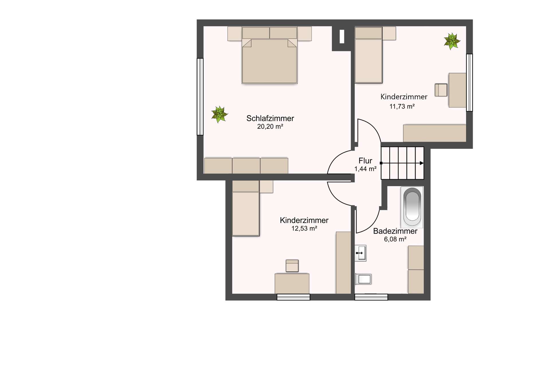 Grundriss Obergeschoss