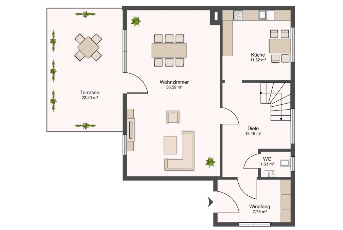 Grundriss Erdgeschoss