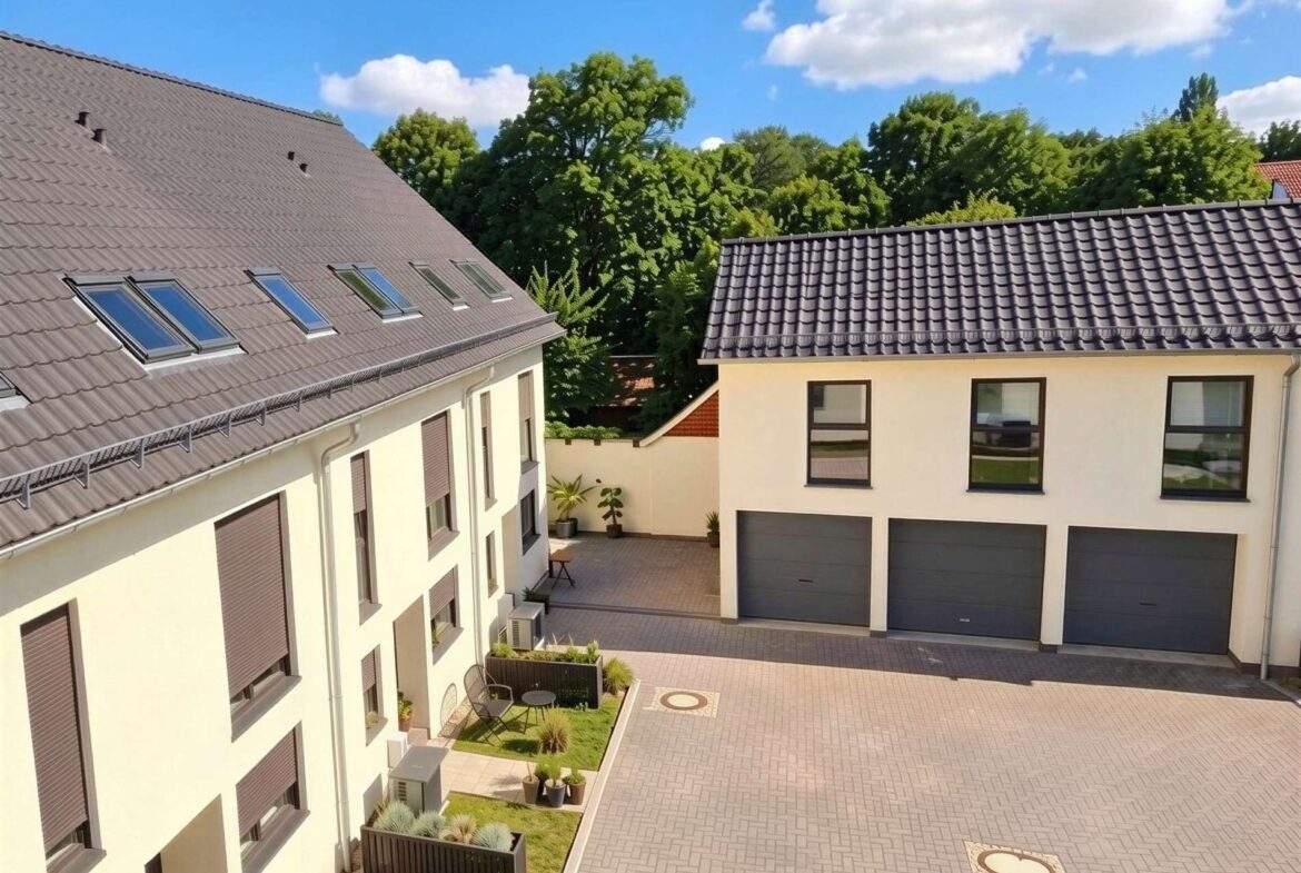 Garage direkt gegenüber