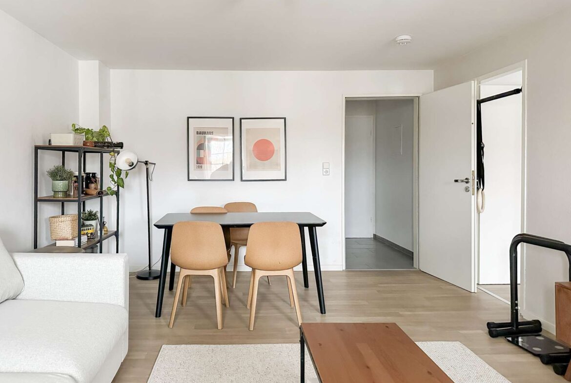 Essbereich im Wohnzimmer