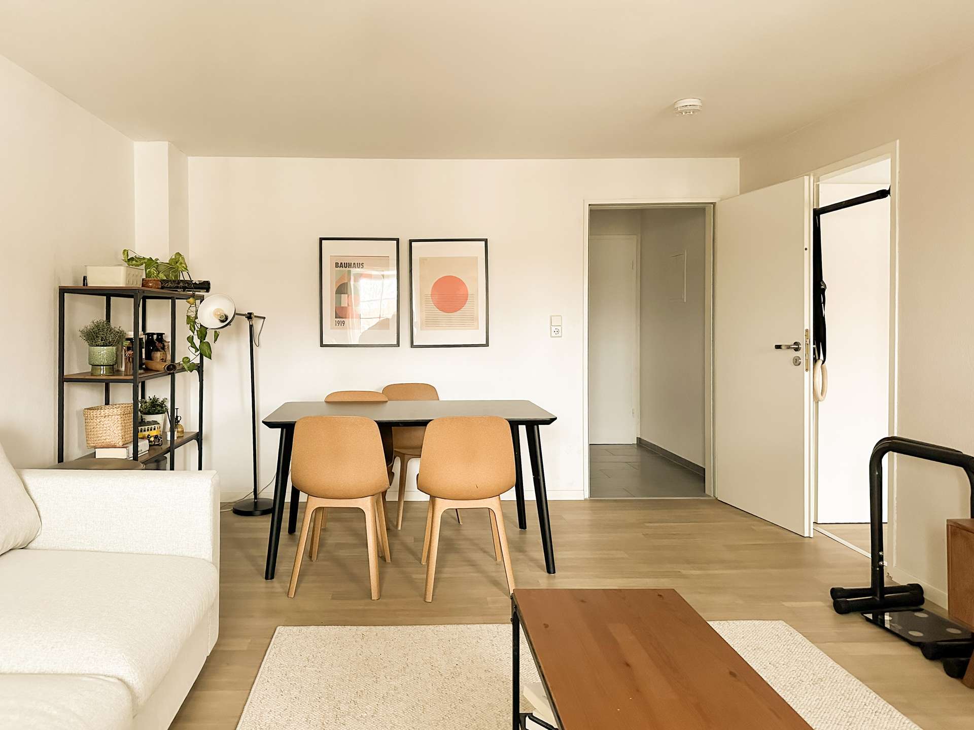 Essbereich im Wohnzimmer