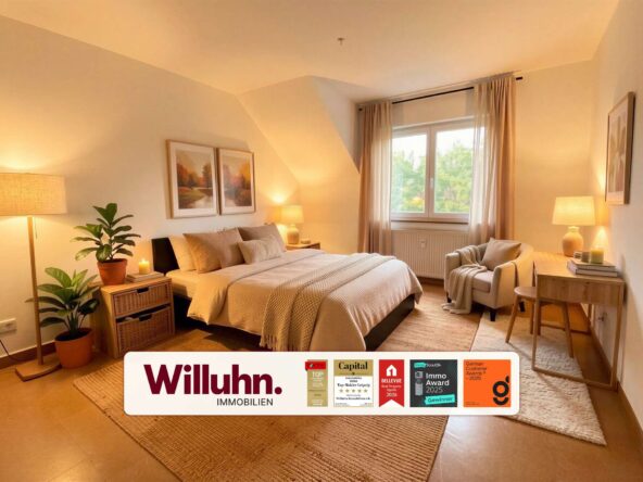 Möblierungsbeispiel Schlafzimmer