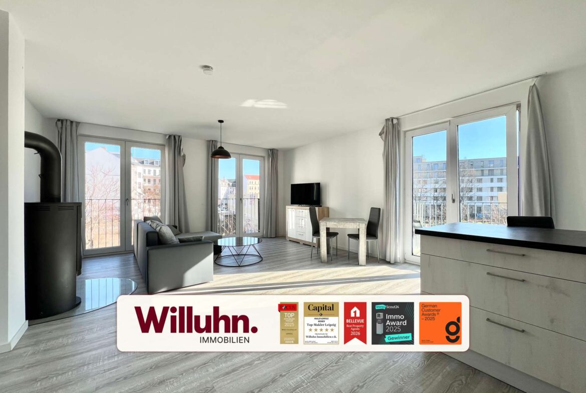 Wohnzimmer mit Kamin