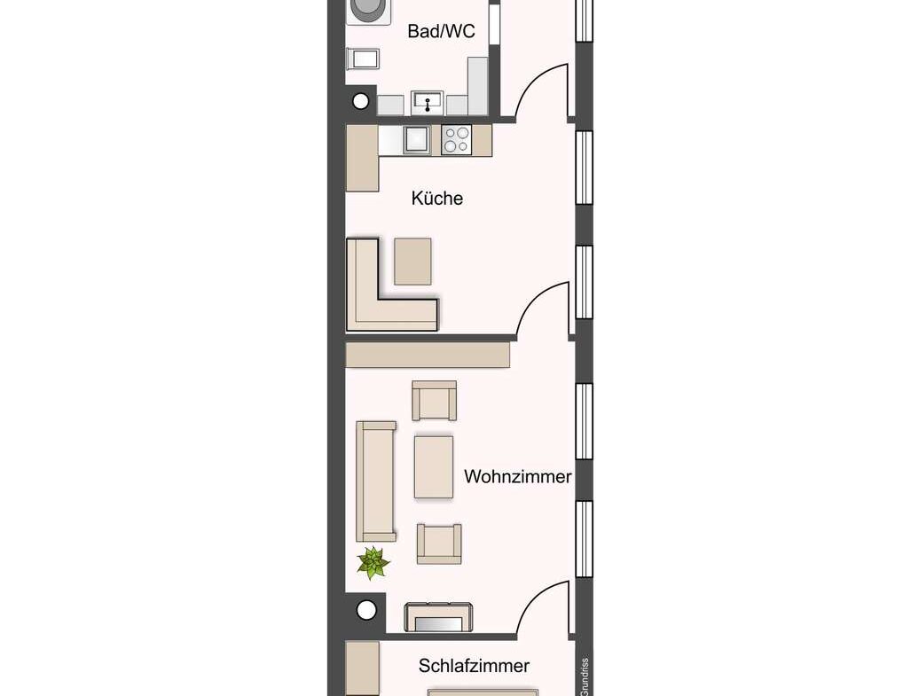 Grundriss Hofgebäude