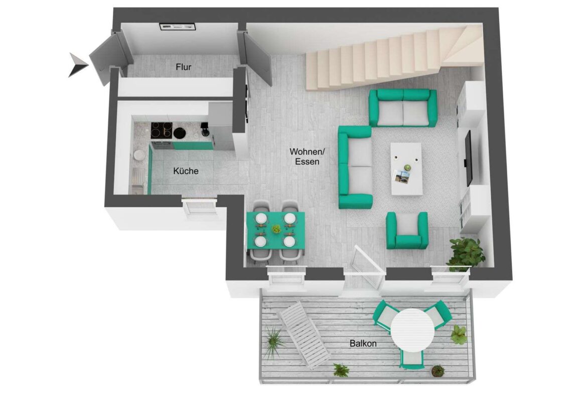 Grundriss - 1. Ebene