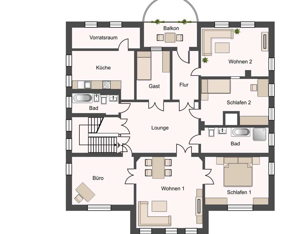 Grundriss Obergeschoss