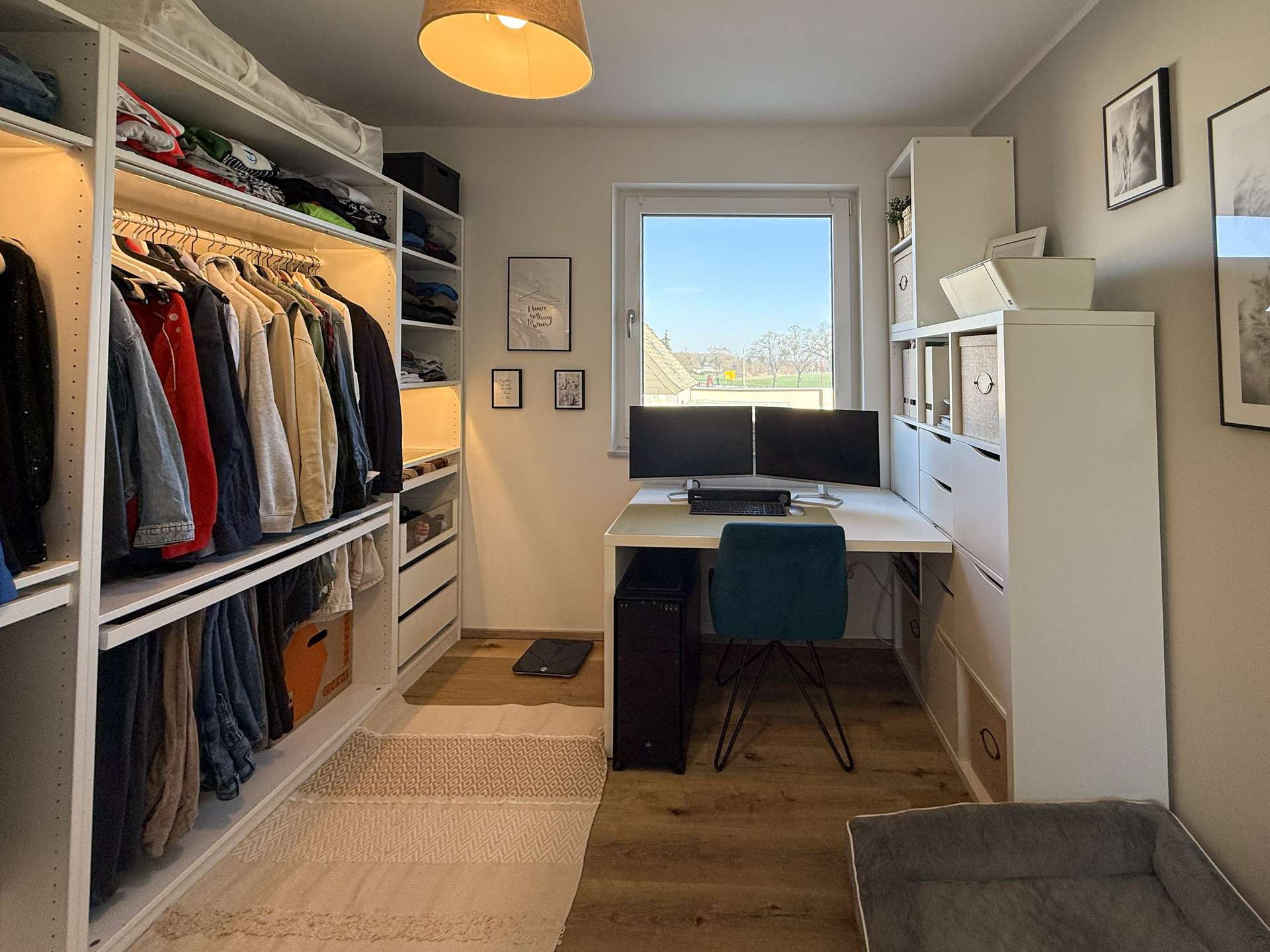 Ankleidezimmer und Büro