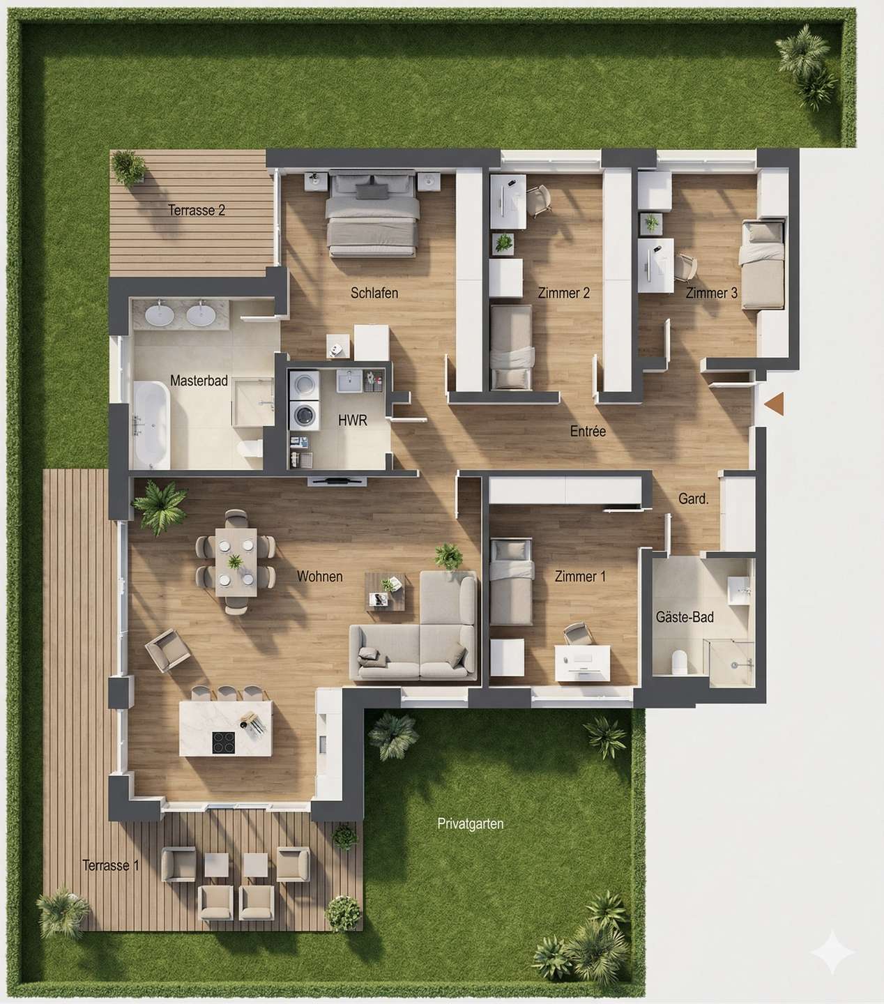 Grundriss - ca 166 qm Wfl.