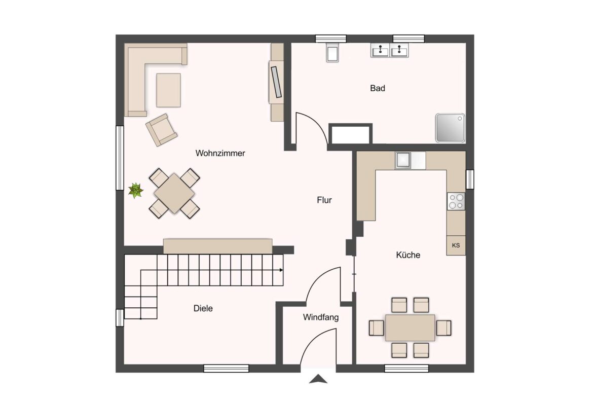 Grundriss - Erdgeschoss