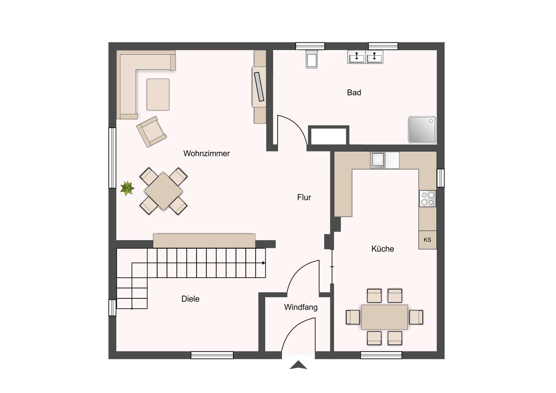 Grundriss - Erdgeschoss