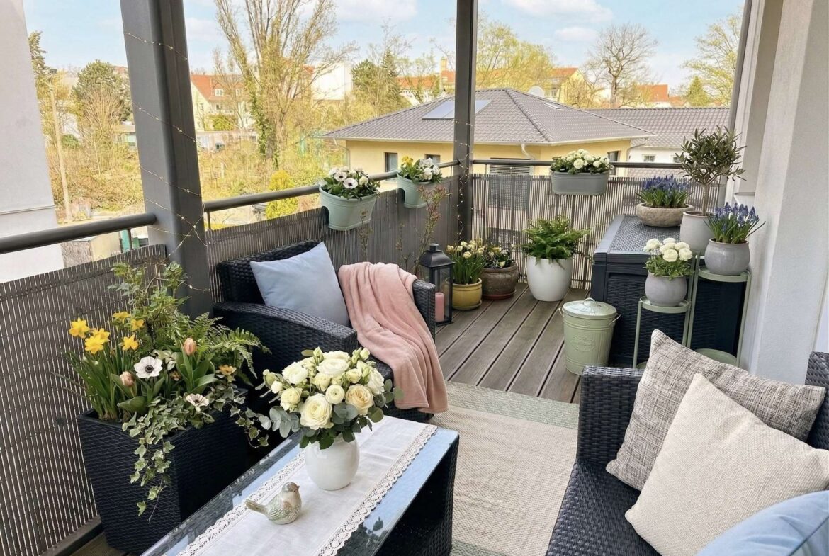 Großzügiger Balkon 