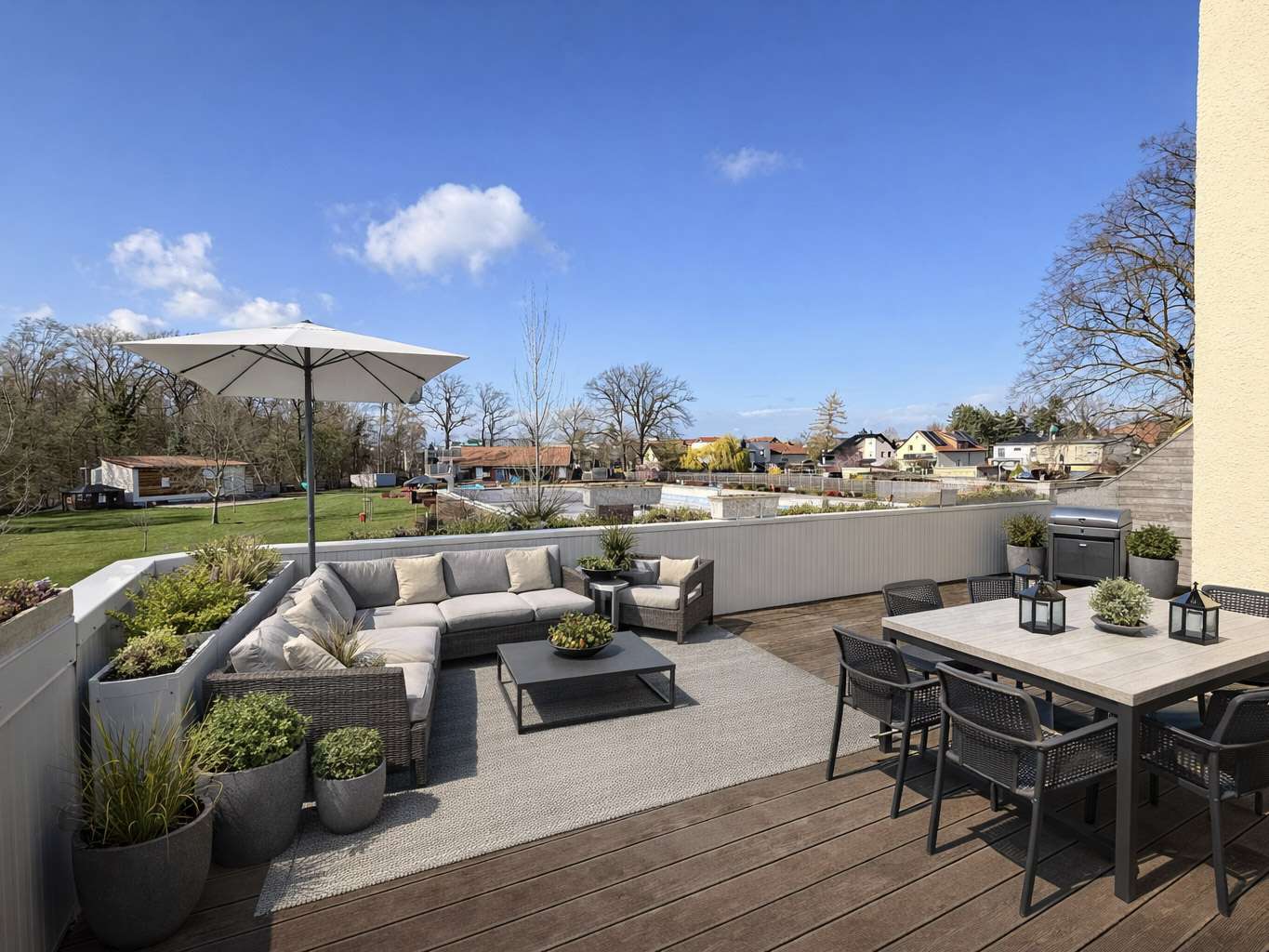 große Terrasse - KI generiert