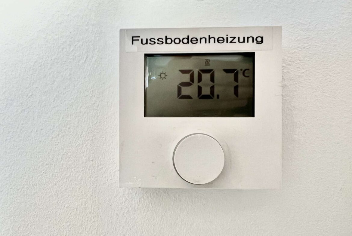 Fußbodenheizung in allen Räumen 