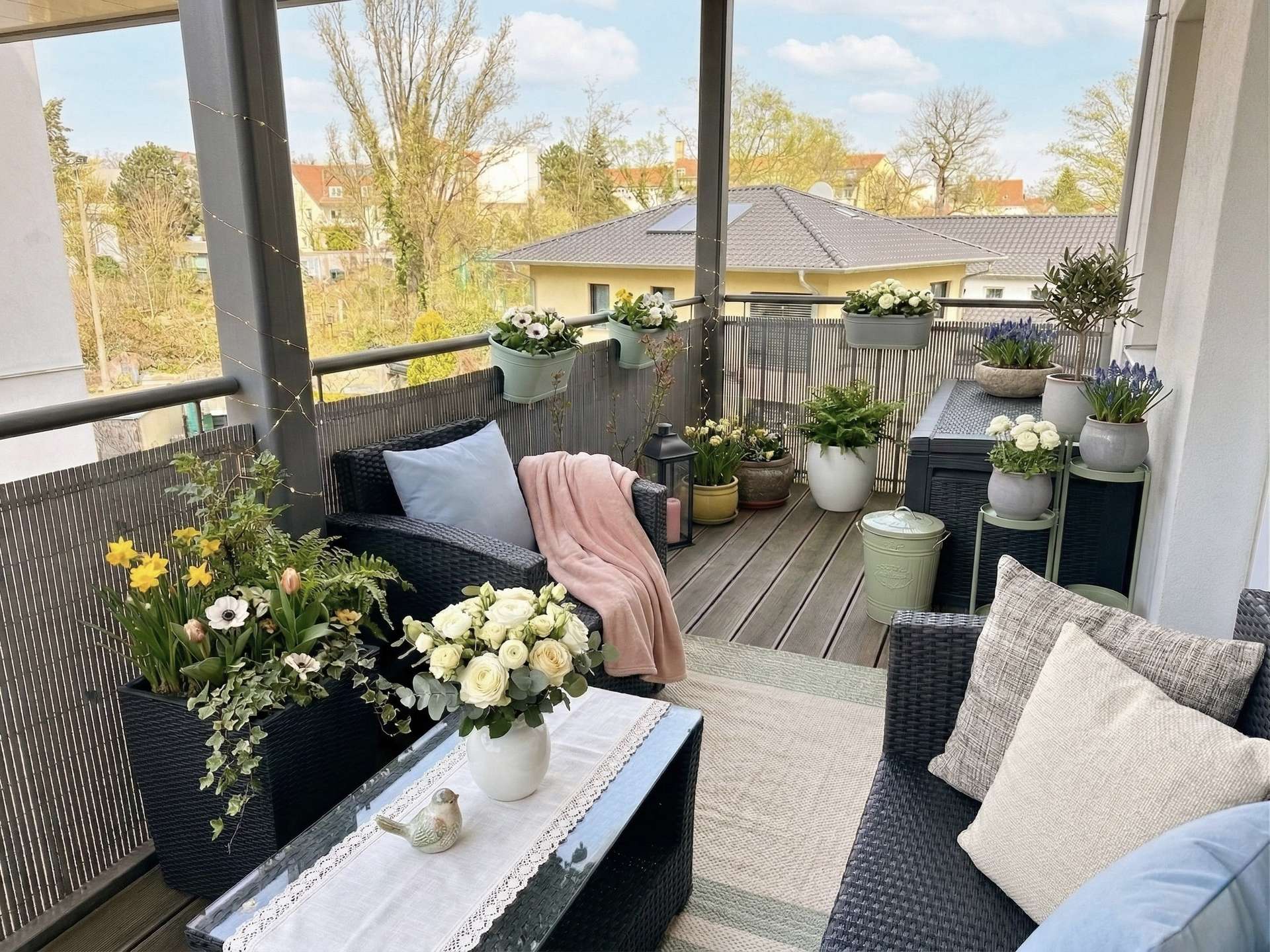 Großzügiger Balkon