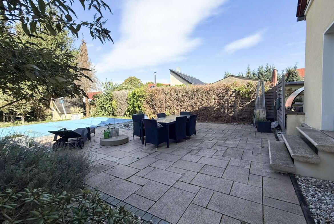 Blick auf die Terrasse