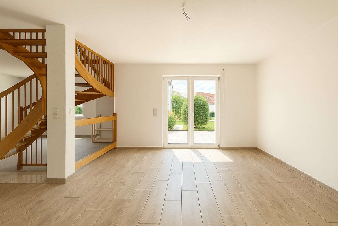 Küche mit Terrassenzugang