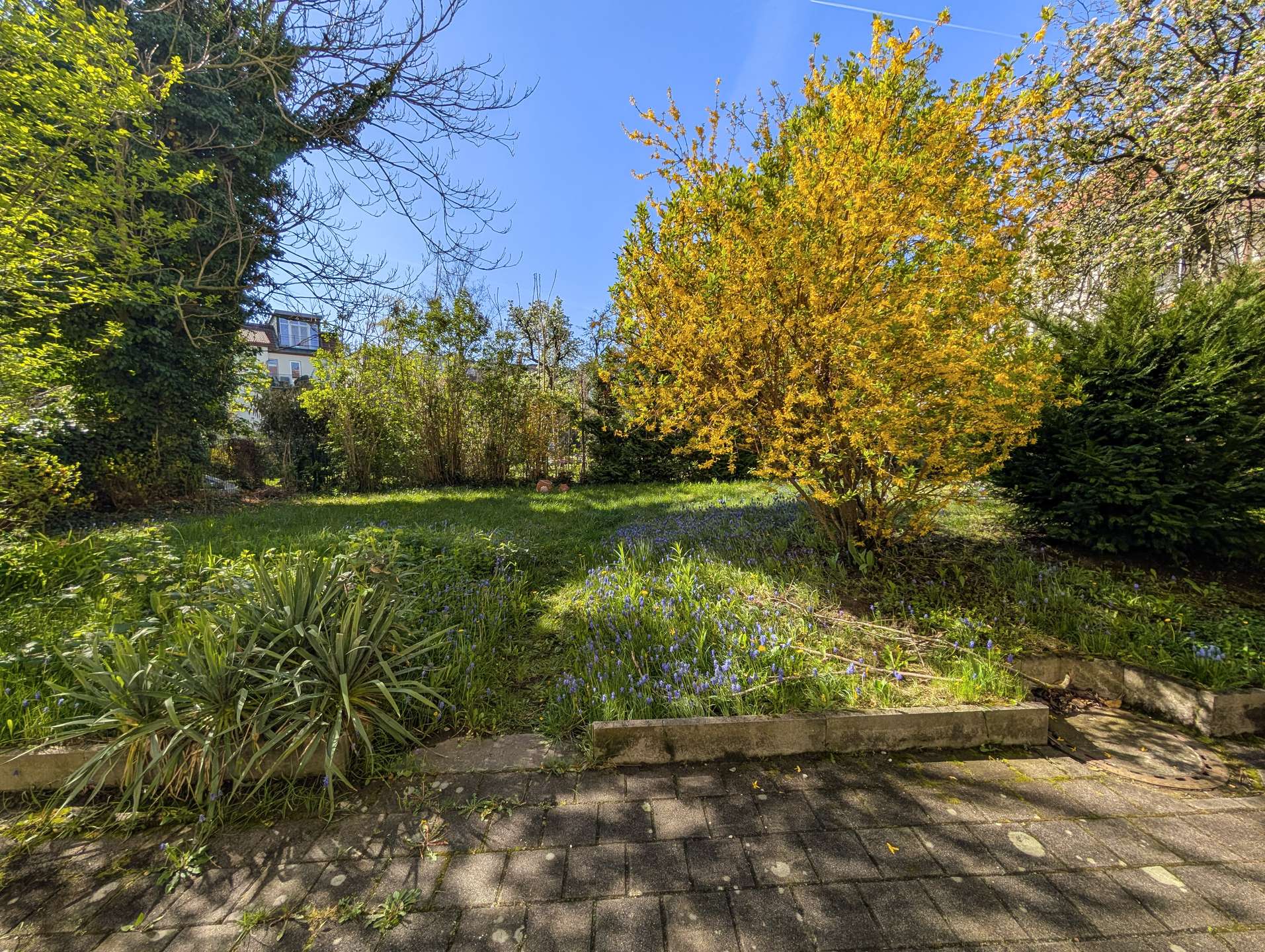 Idyllischer Hinterhof