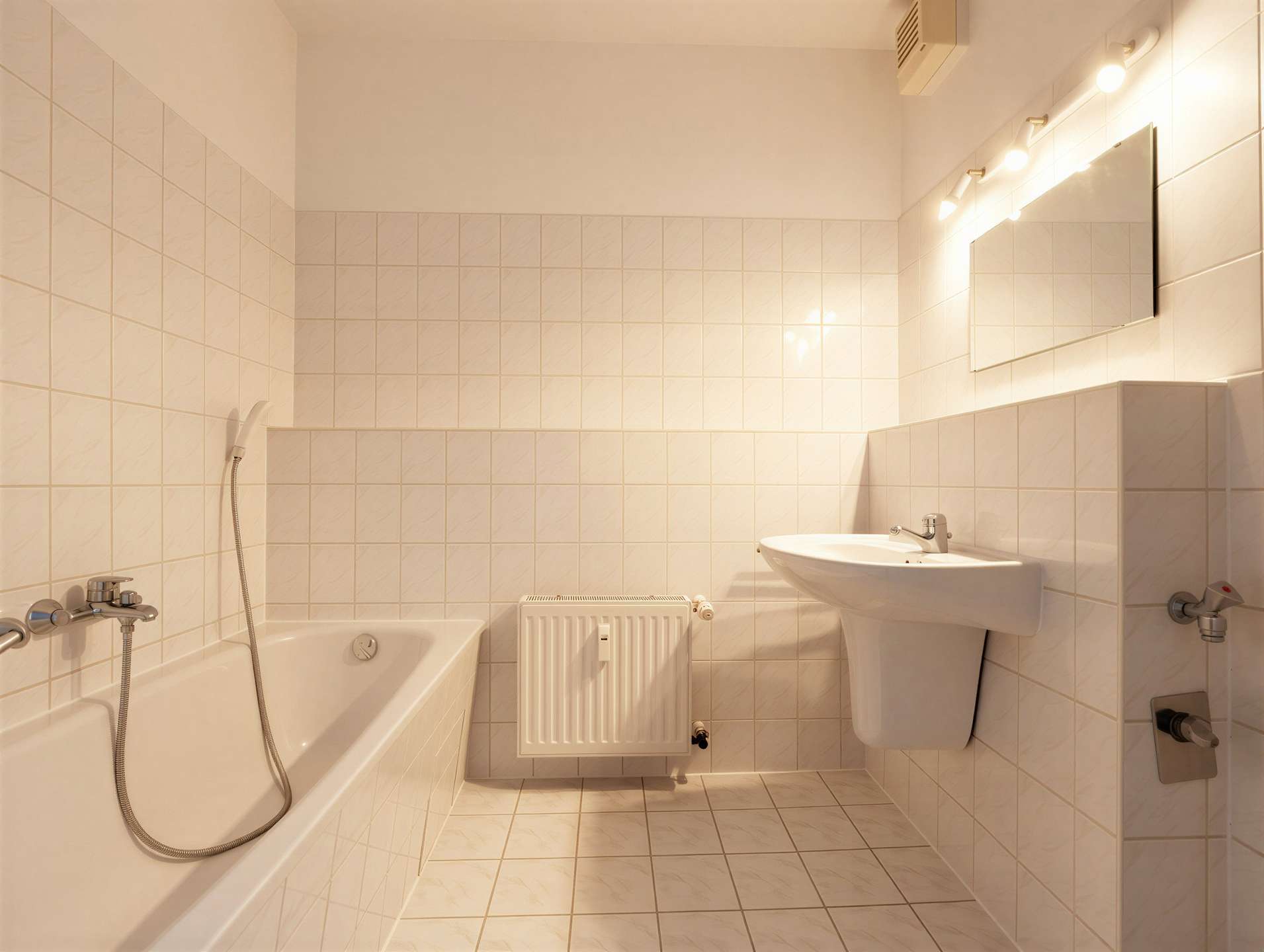 Bad mit Wanne und WM-Anschluss