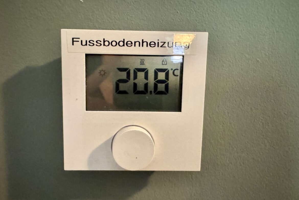 Fußbodenheizung in allen Räumen