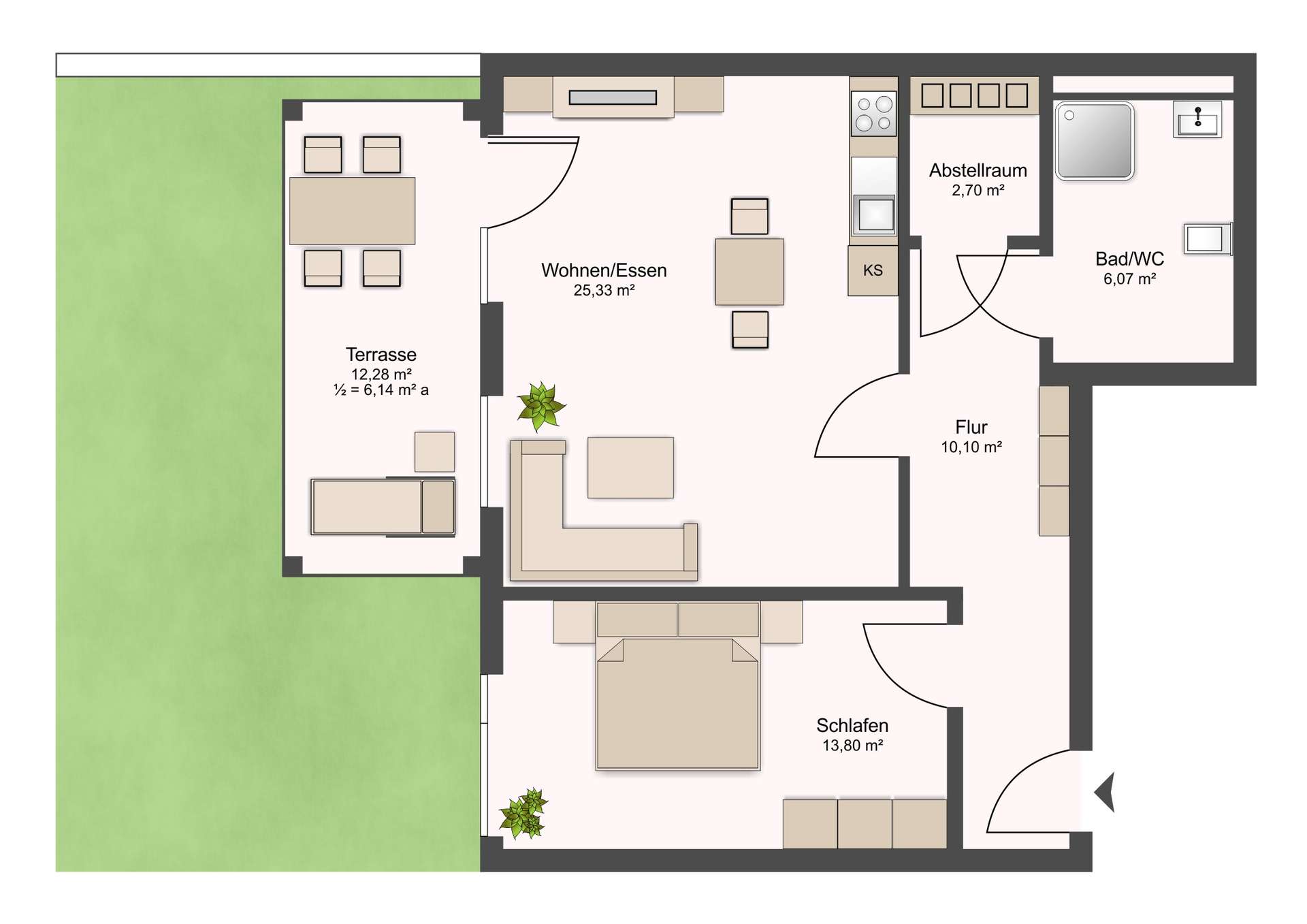 Grundriss WE 3 
