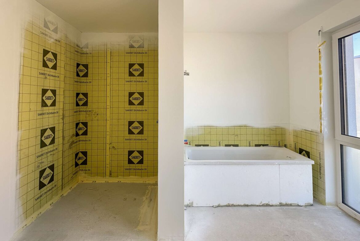 Dusche und Badewanne