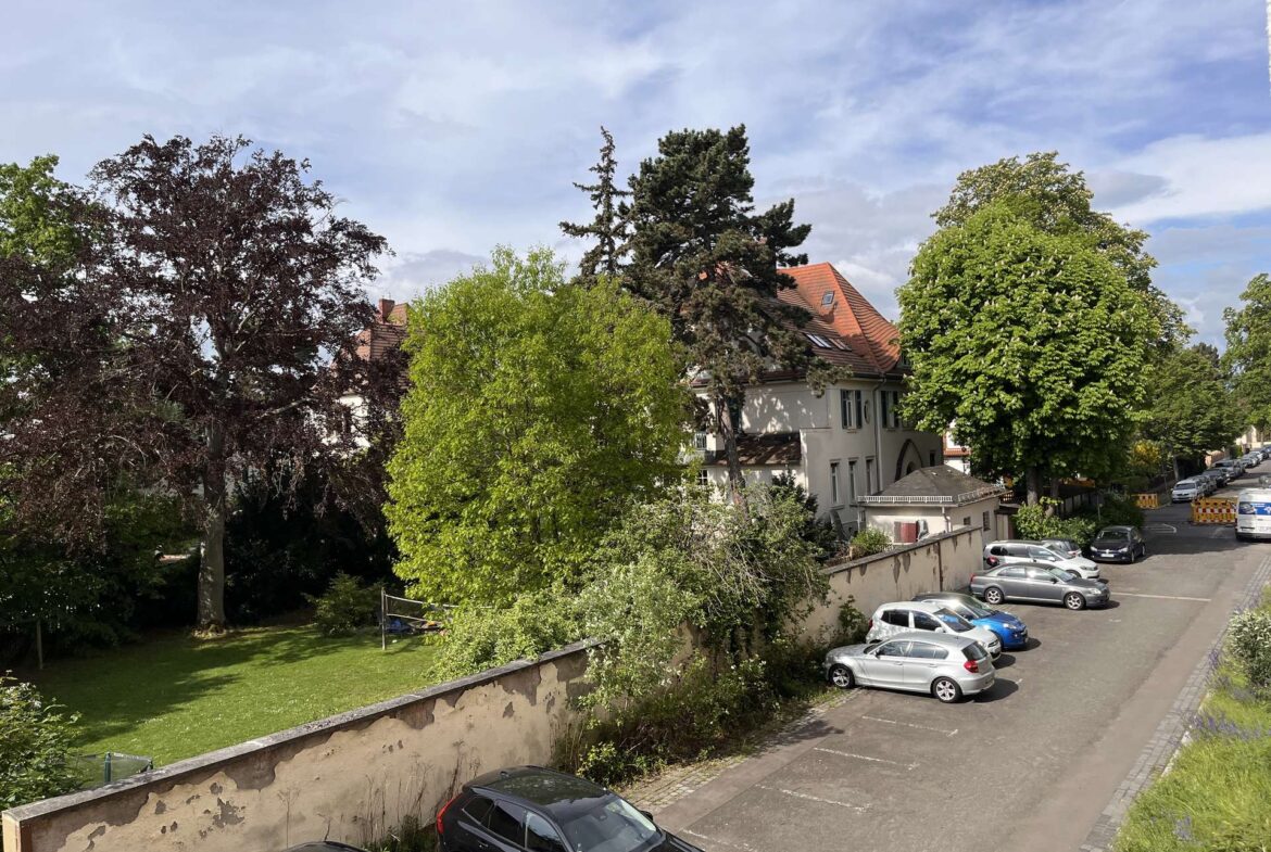 Blick vom Balkon