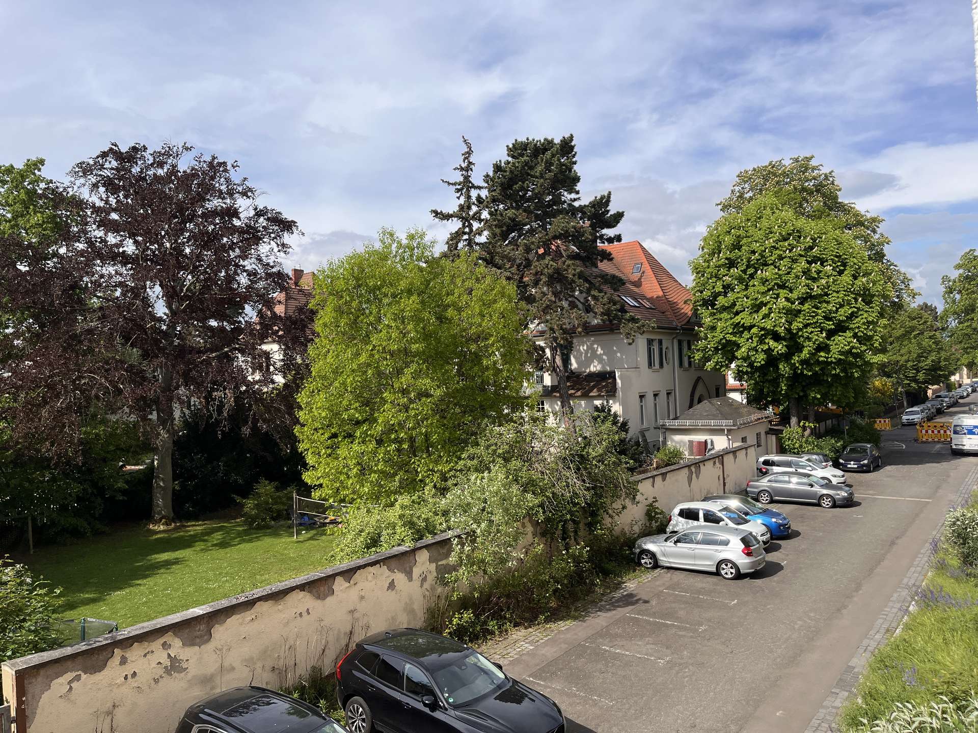 Blick vom Balkon