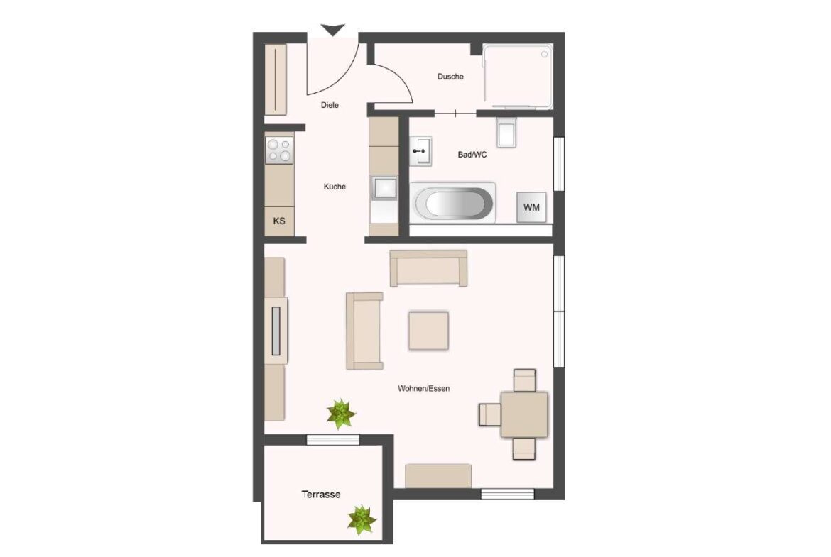 Grundriss - Wohnung 5