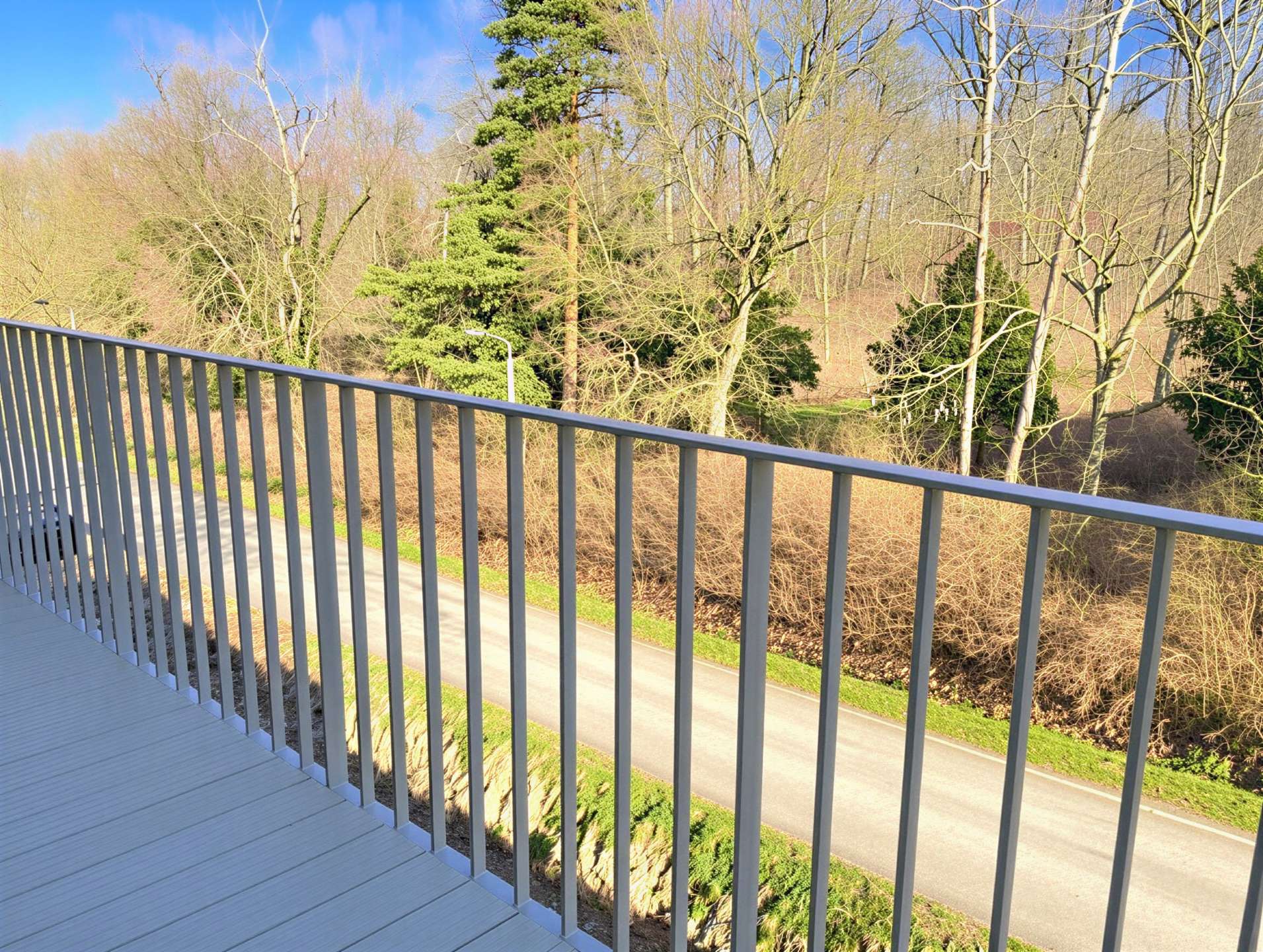 Balkon mit Waldblick