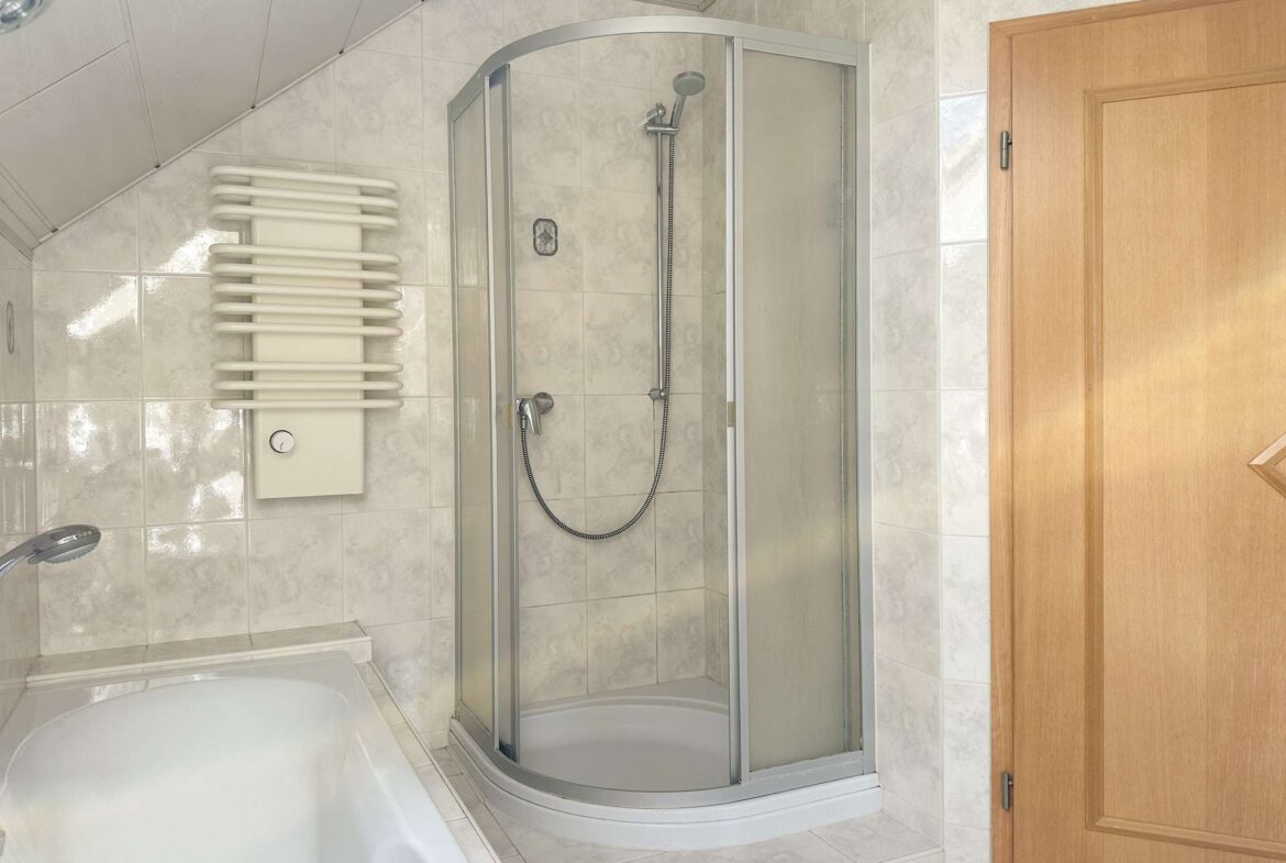 Praktische Dusche