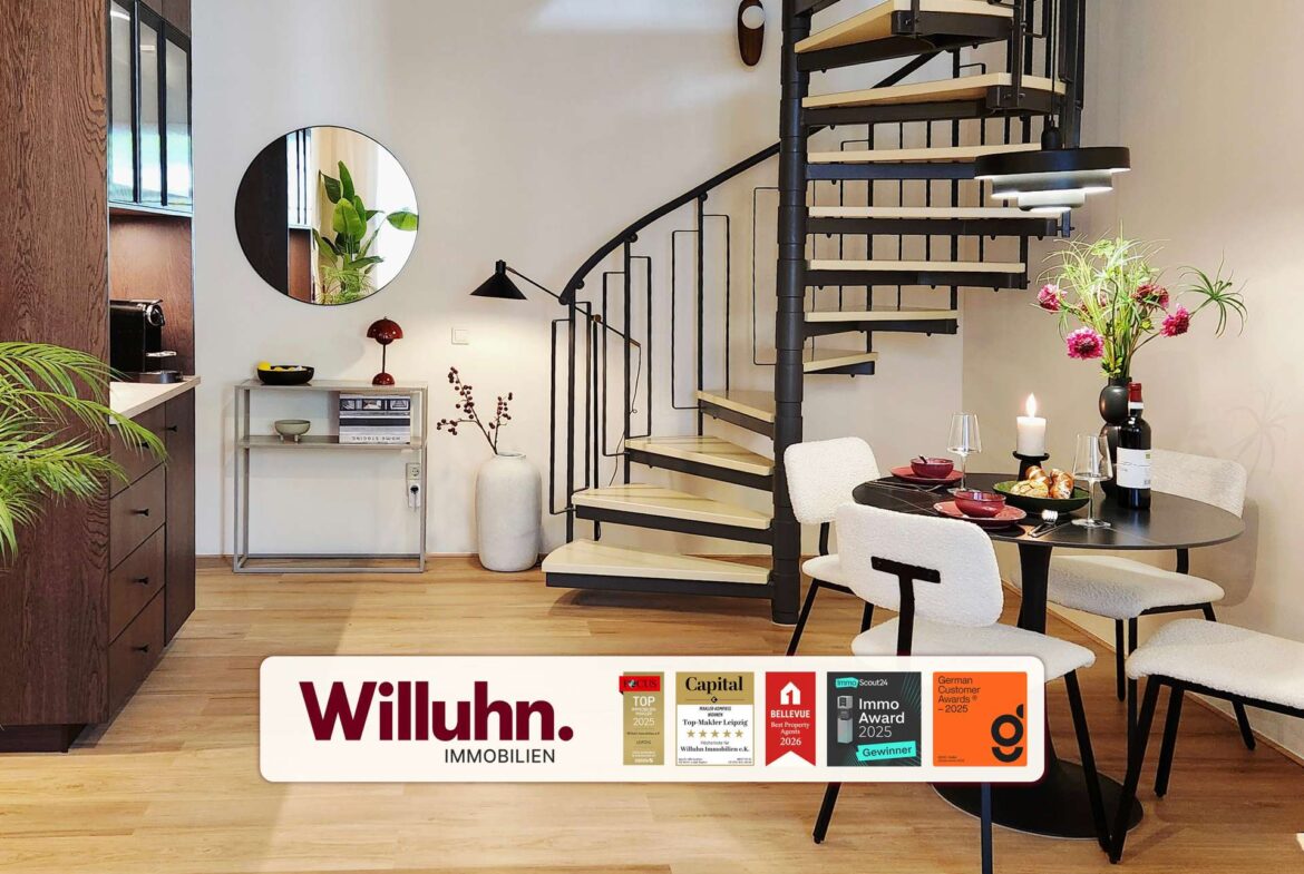 Elegante Wendeltreppe
