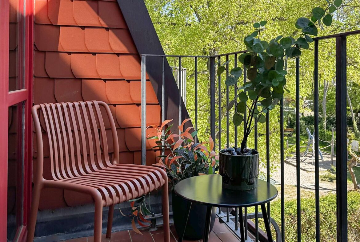 Balkon mit Blick ins Grüne