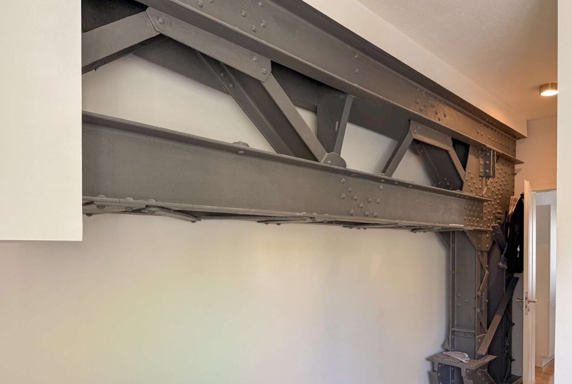 Fachwerkbalken im Schlafzimmer