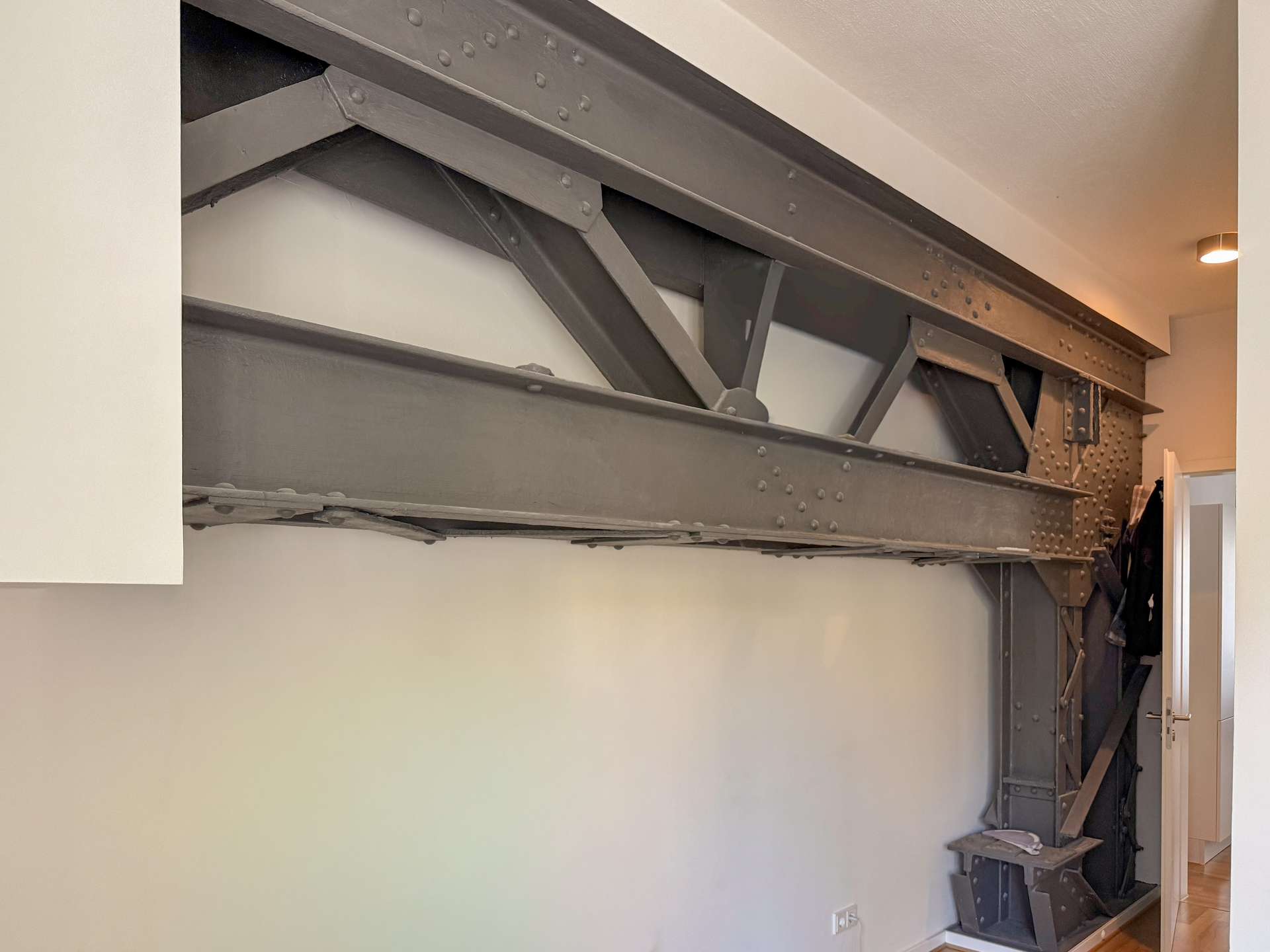 Fachwerkbalken im Schlafzimmer