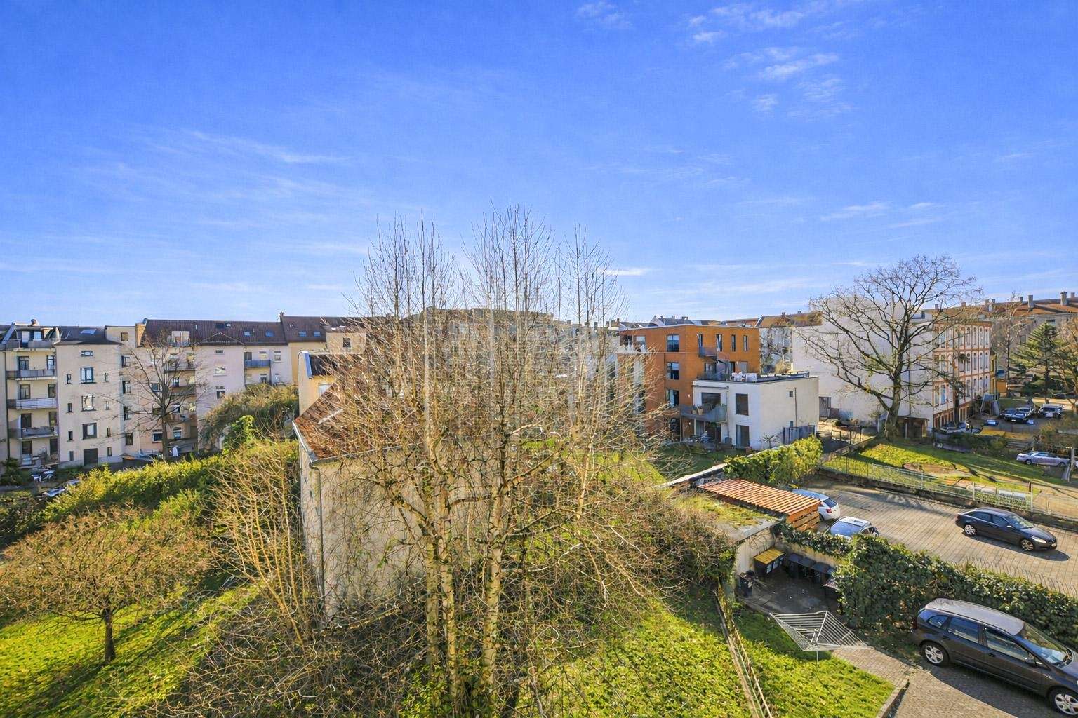 Blick vom Balkon