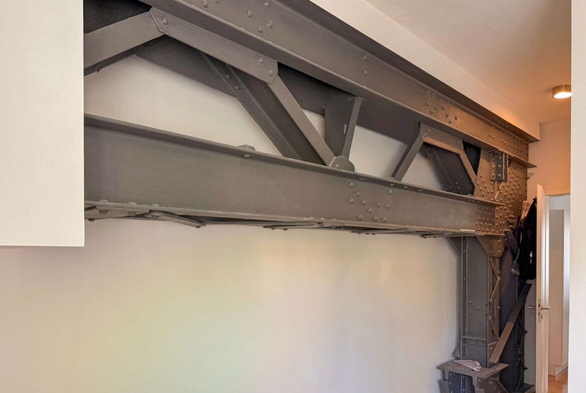 Fachwerkbalken im Schlafzimmer