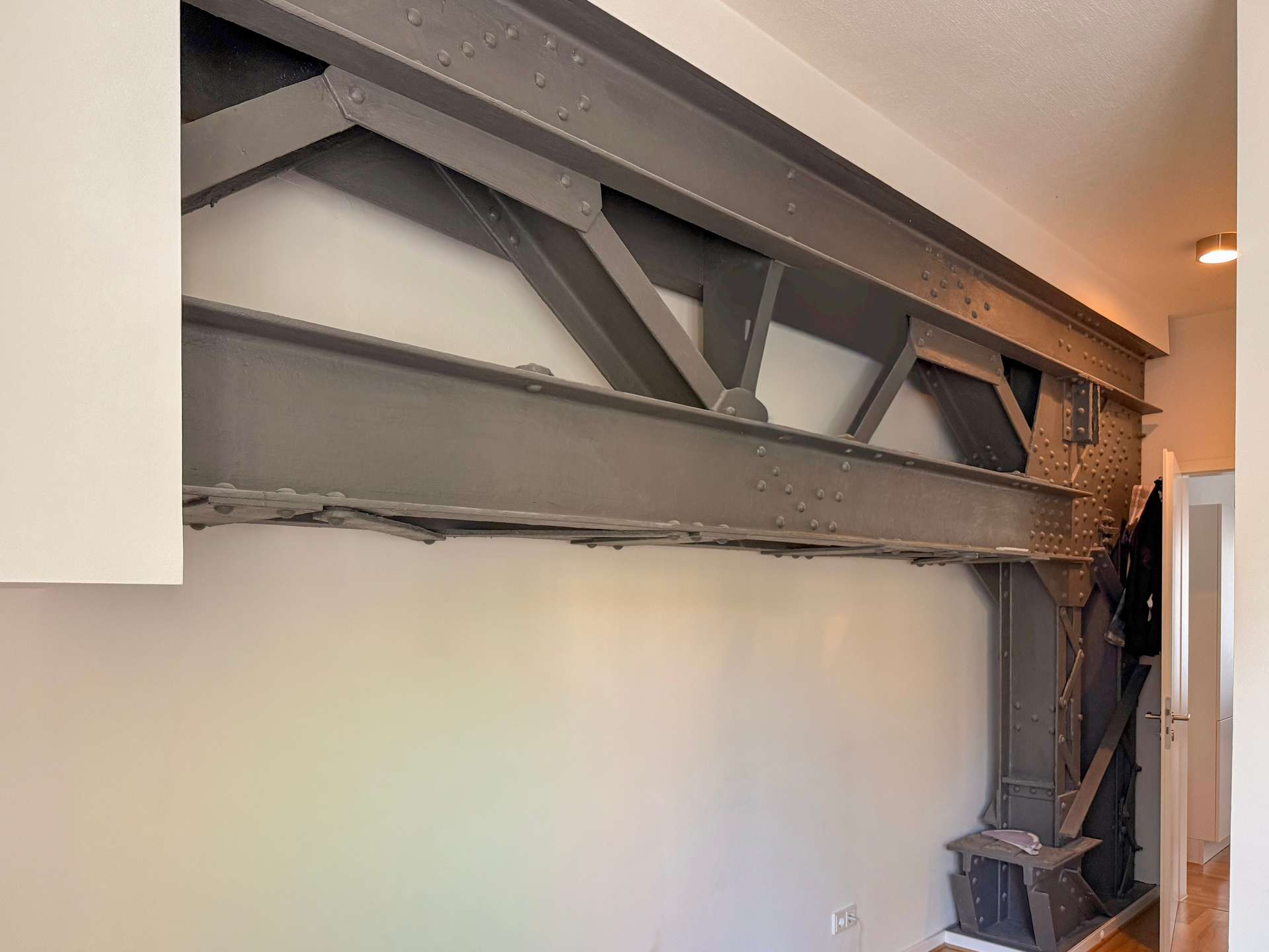 Fachwerkbalken im Schlafzimmer