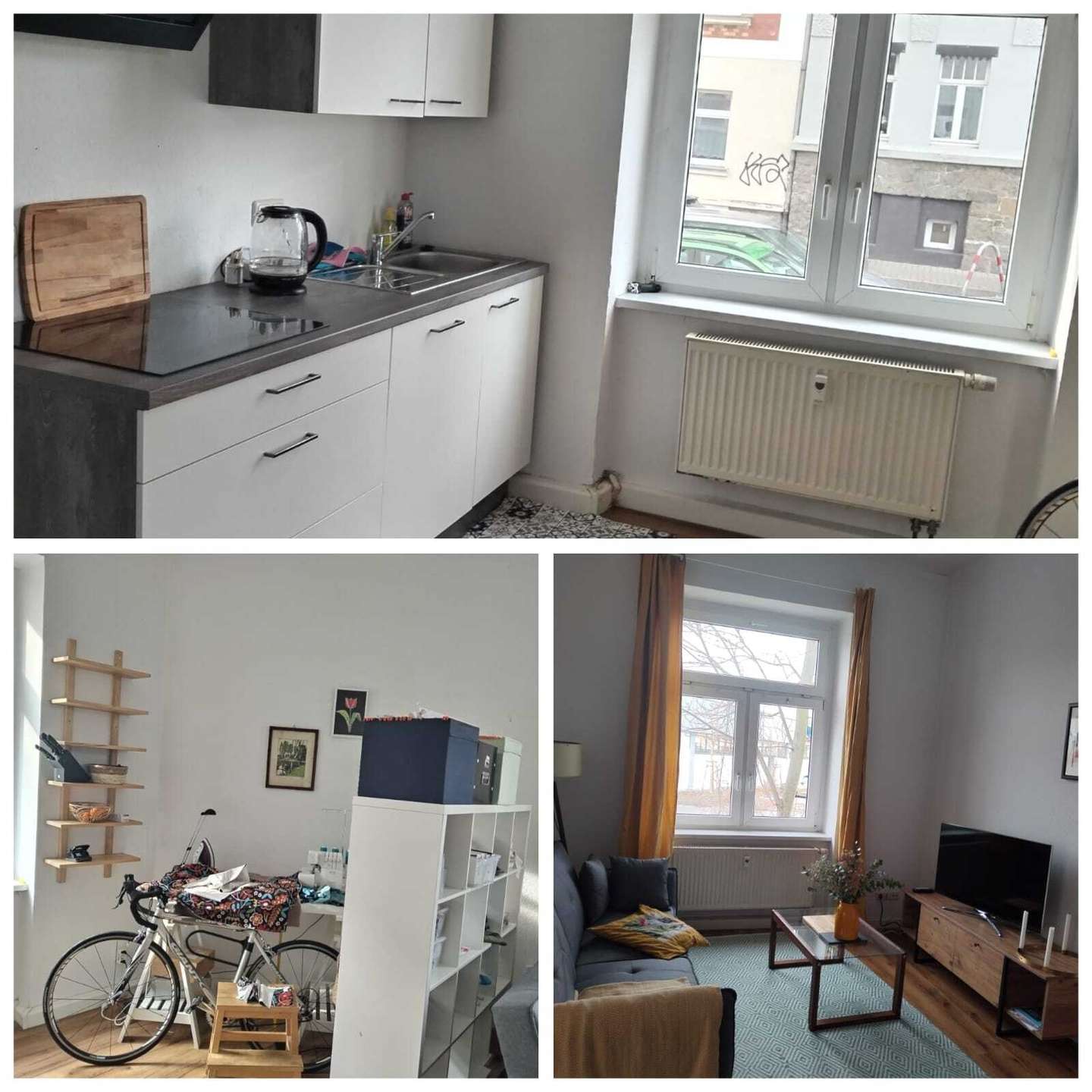 Küche und beide Zimmer