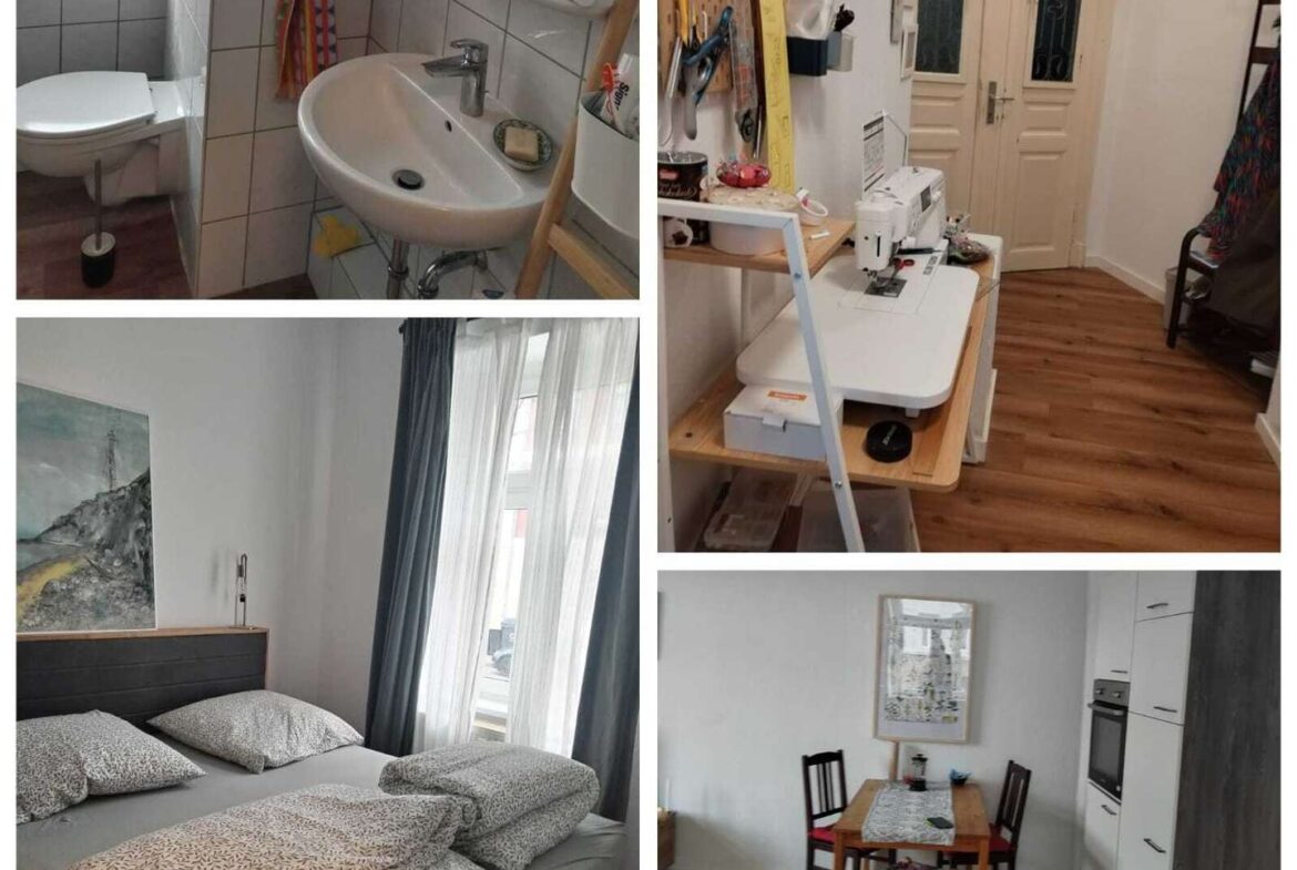 Schlafzimmer+Bad+Flur