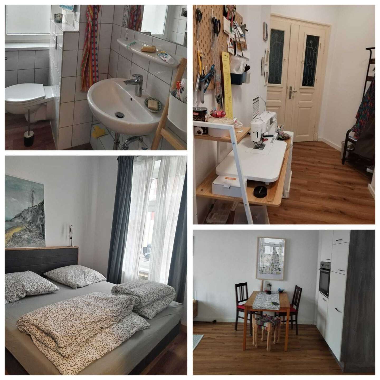 Schlafzimmer+Bad+Flur