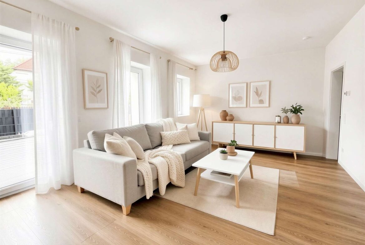 großes Wohnzimmer - (KI)