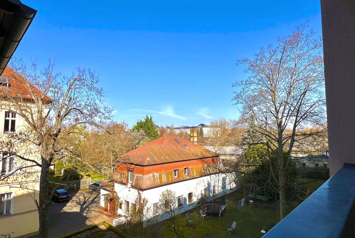 Blick vom Balkon