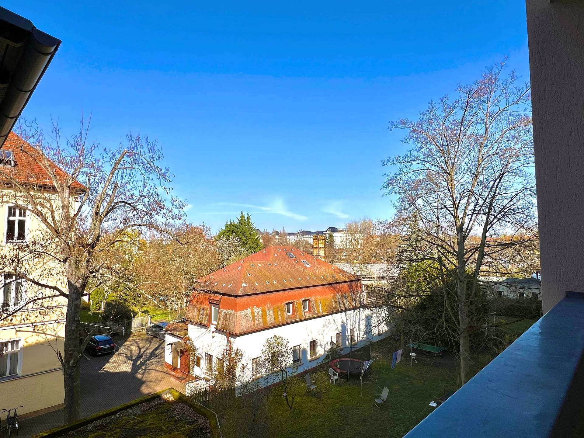 Blick vom Balkon