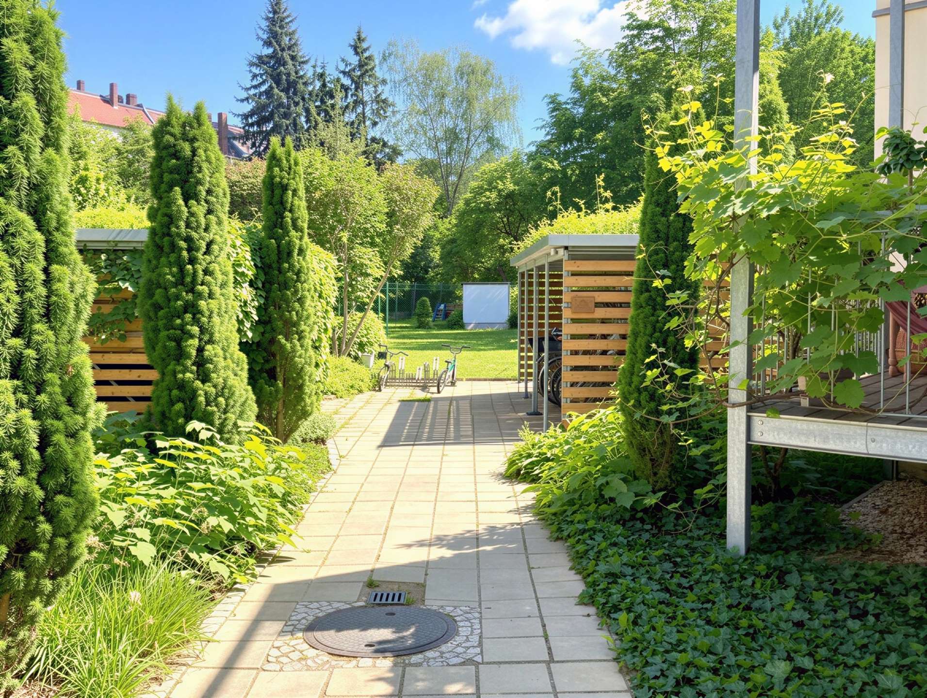 Idyllischer Innenhof