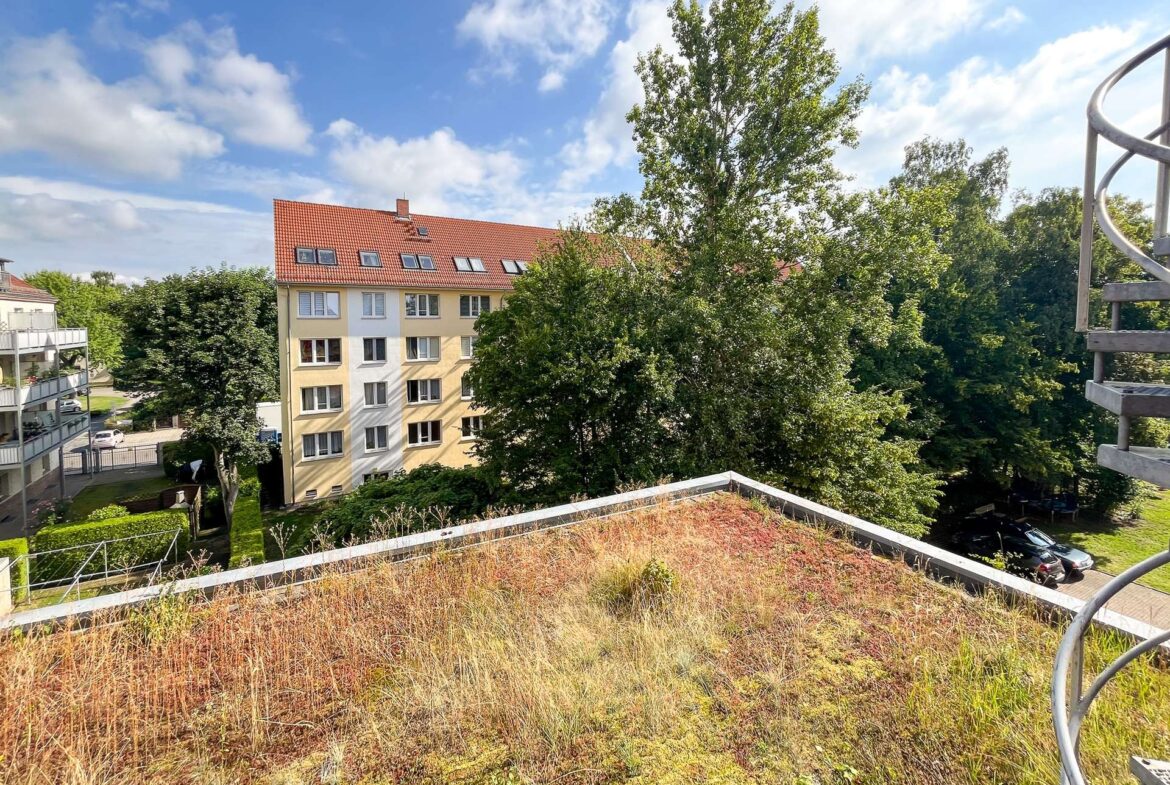 Blick vom Balkon