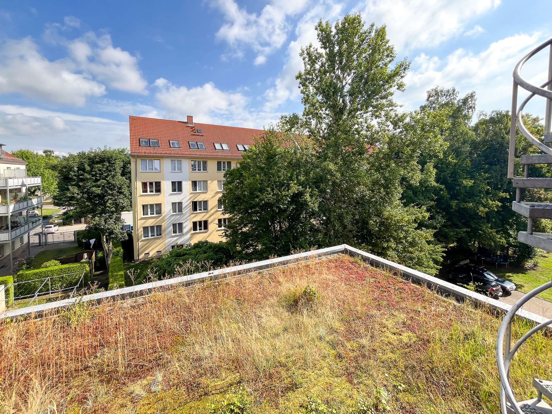 Blick vom Balkon