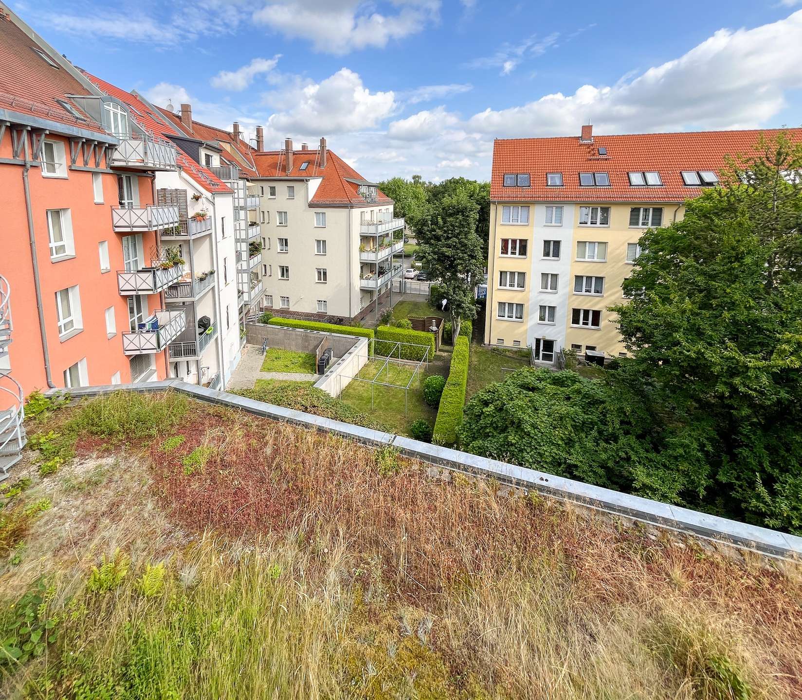 Blick vom Balkon