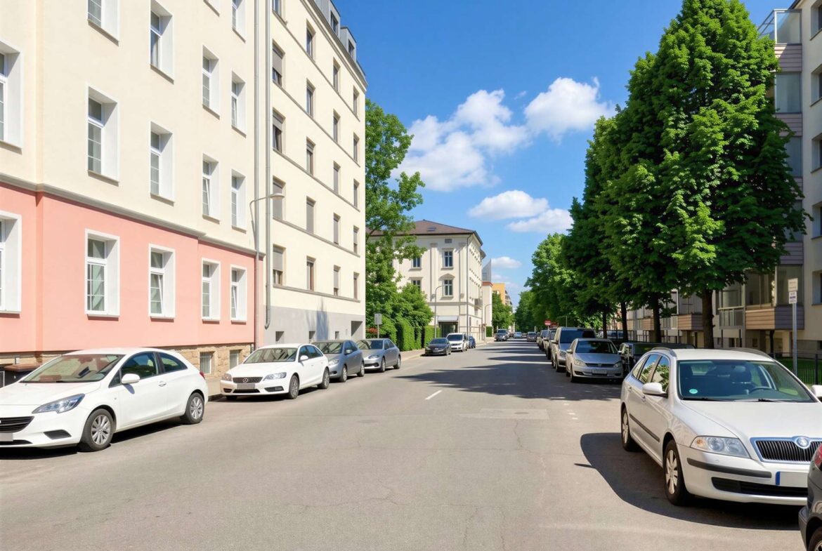 Blick zur Straße