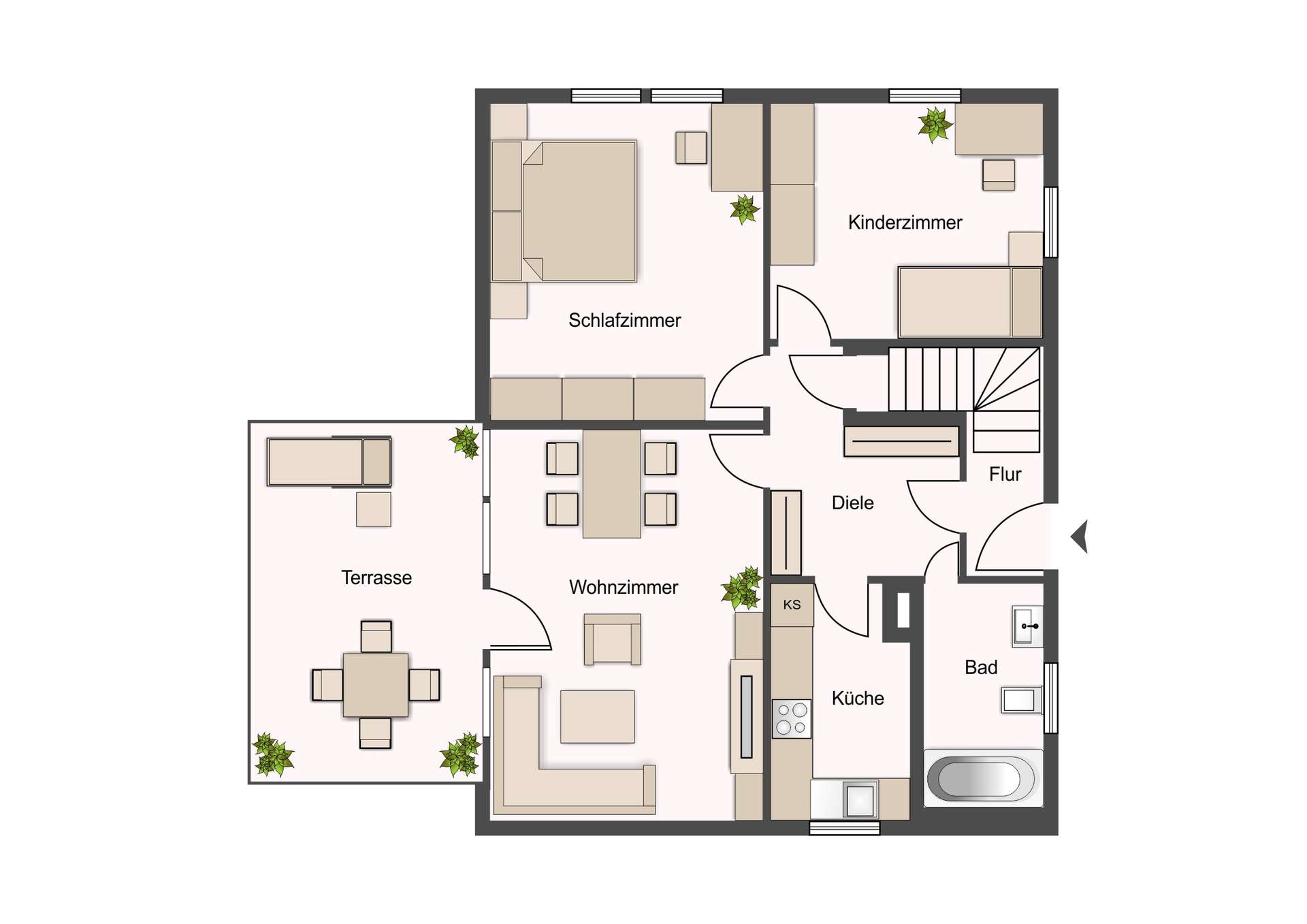 Grundriss Erdgeschoss